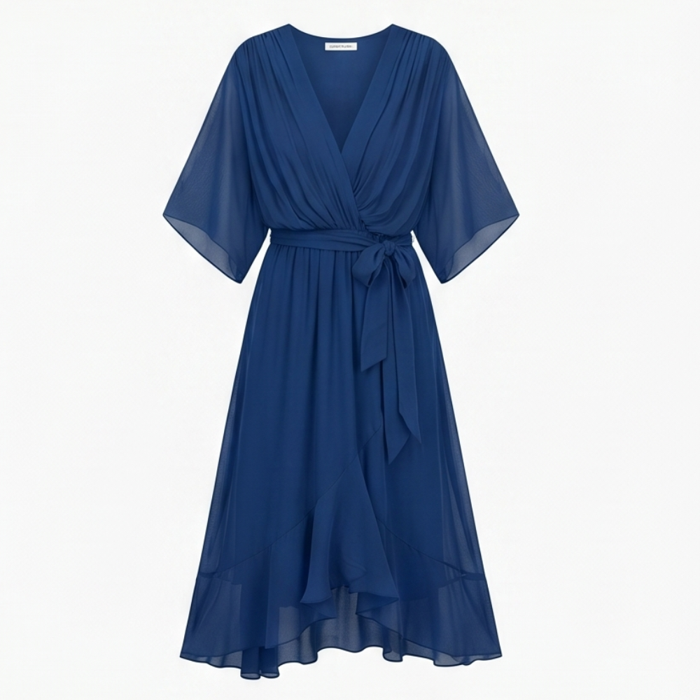 Mirabelle – Flowing V-Neck Midi Dress