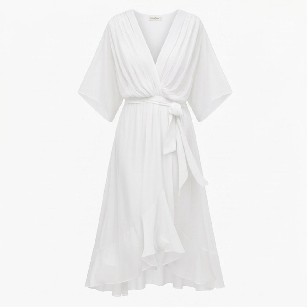 Mirabelle – Flowing V-Neck Midi Dress