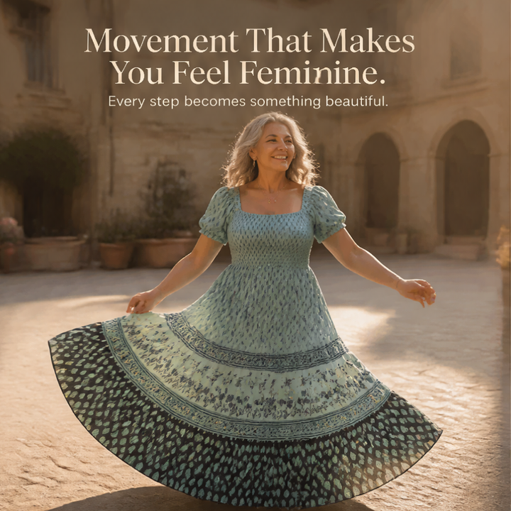 Selaris – Smocked Puff Sleeve Maxi Dress