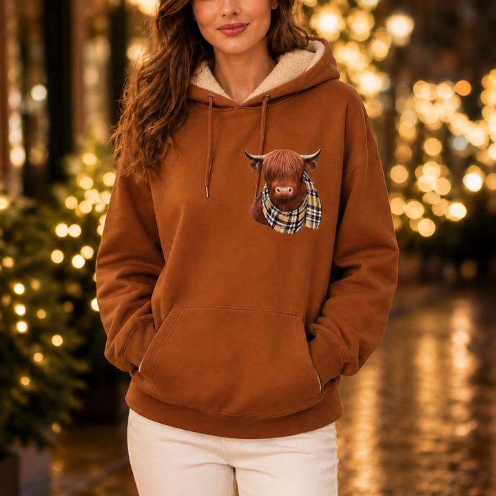 Highlander – Highland Cow Print Hoodie
