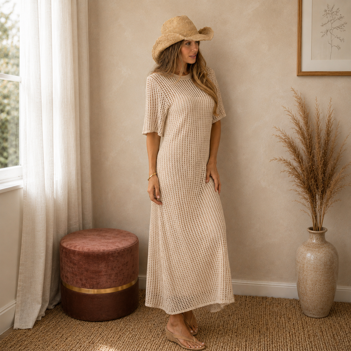 Avery™ | Robe longue élégante en crochet