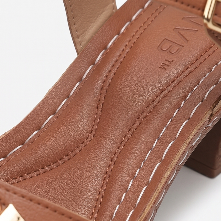 Luna Cushioned Block Heel Sandals for All-Day Wear