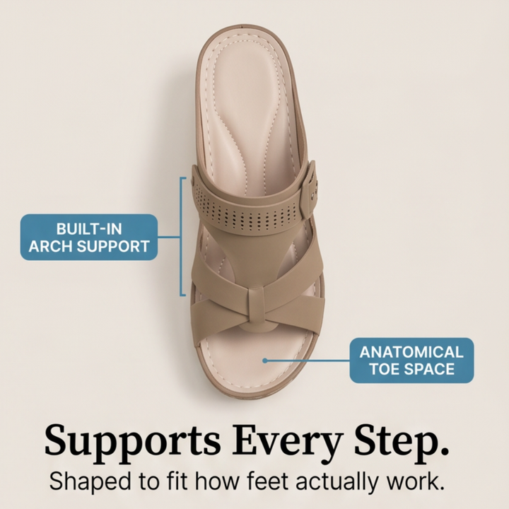CloudLift – Orthopedic Wedge Sandals for All-Day Comfort