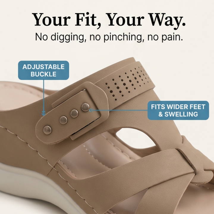 CloudLift – Orthopedic Wedge Sandals for All-Day Comfort