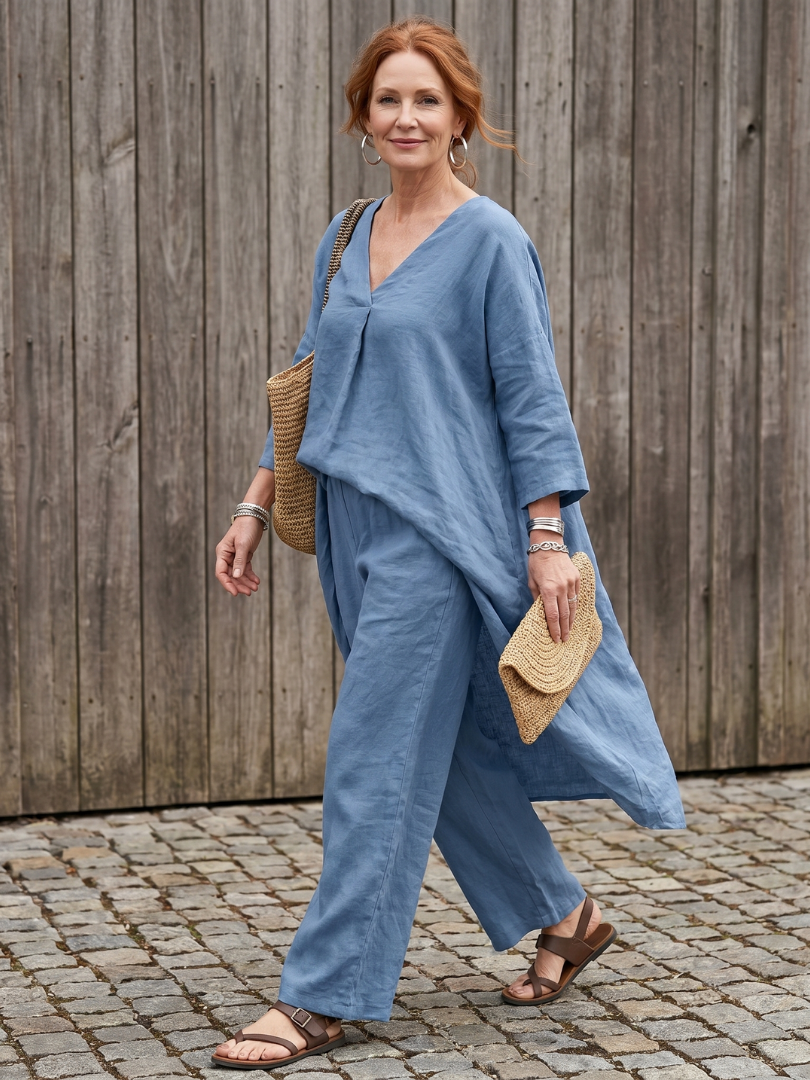 Onyx | Ensemble Tunique Ample et Pantalon Large