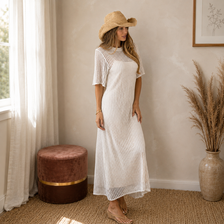Avery™ | Robe longue élégante en crochet