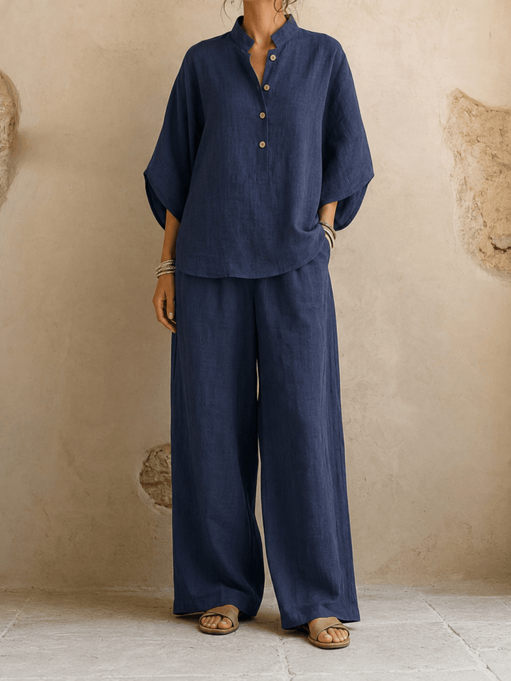 Maribel | Ensemble à manches chauve-souris et pantalon large