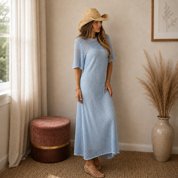 Avery™ | Robe longue élégante en crochet