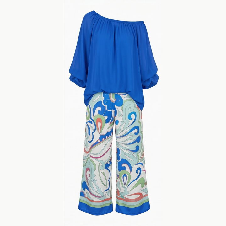 Luvella – Flowy Resort-Wear Two-Piece Set