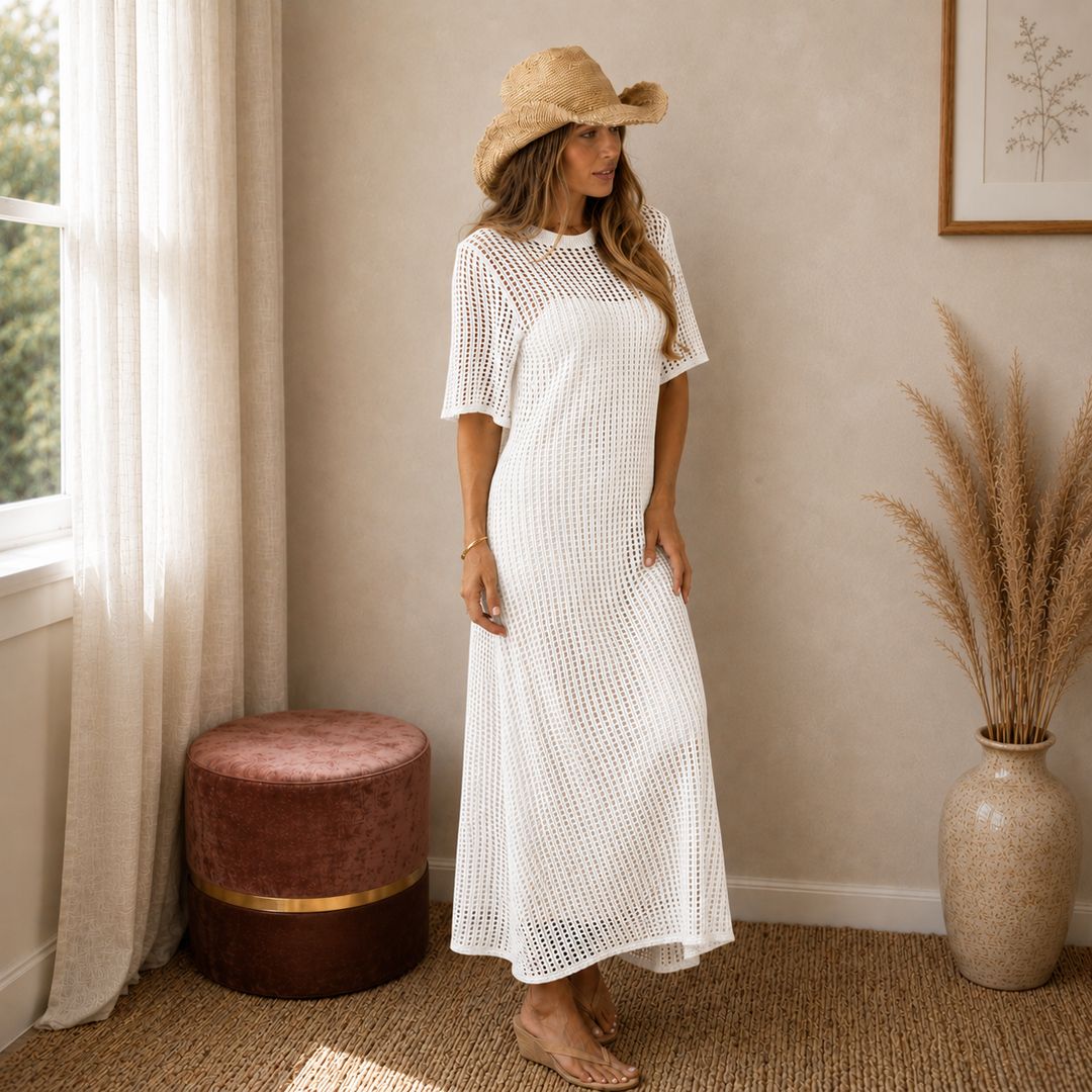 Avery™ | Robe longue élégante en crochet