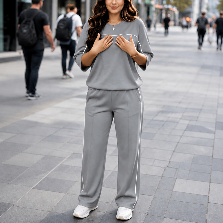 Wearbella – Relaxed Fit Matching Top And Pants Set