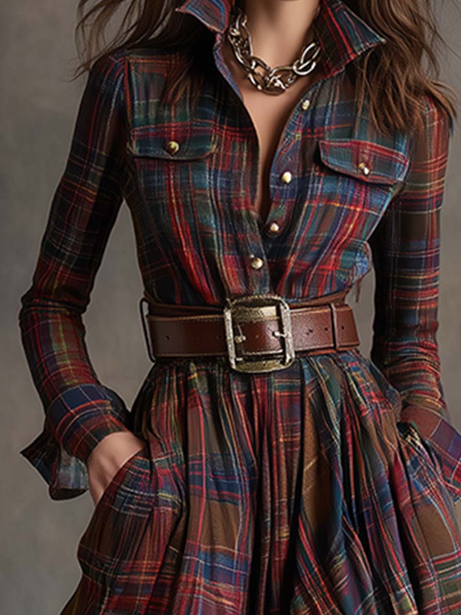 Scarlett | Robe chemise ceinturée