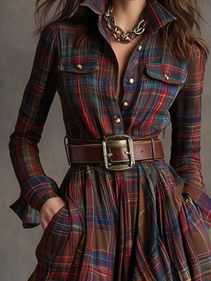 Scarlett | Robe chemise ceinturée