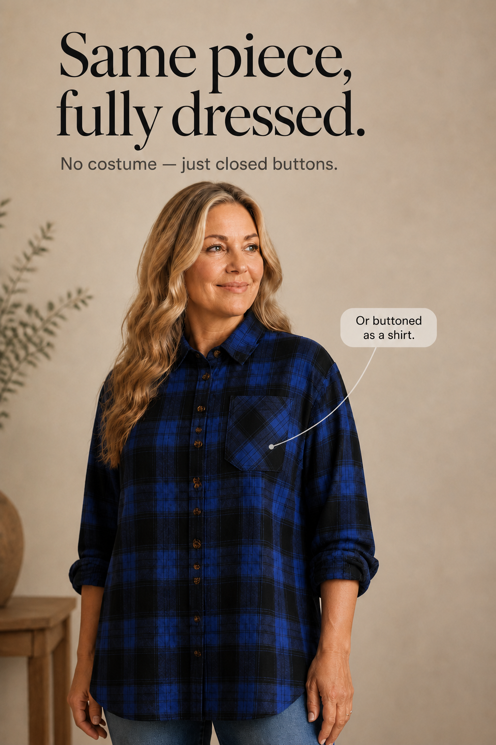 Overshirt &amp; Co – Oversized Buffalo Plaid Flannel Shacket