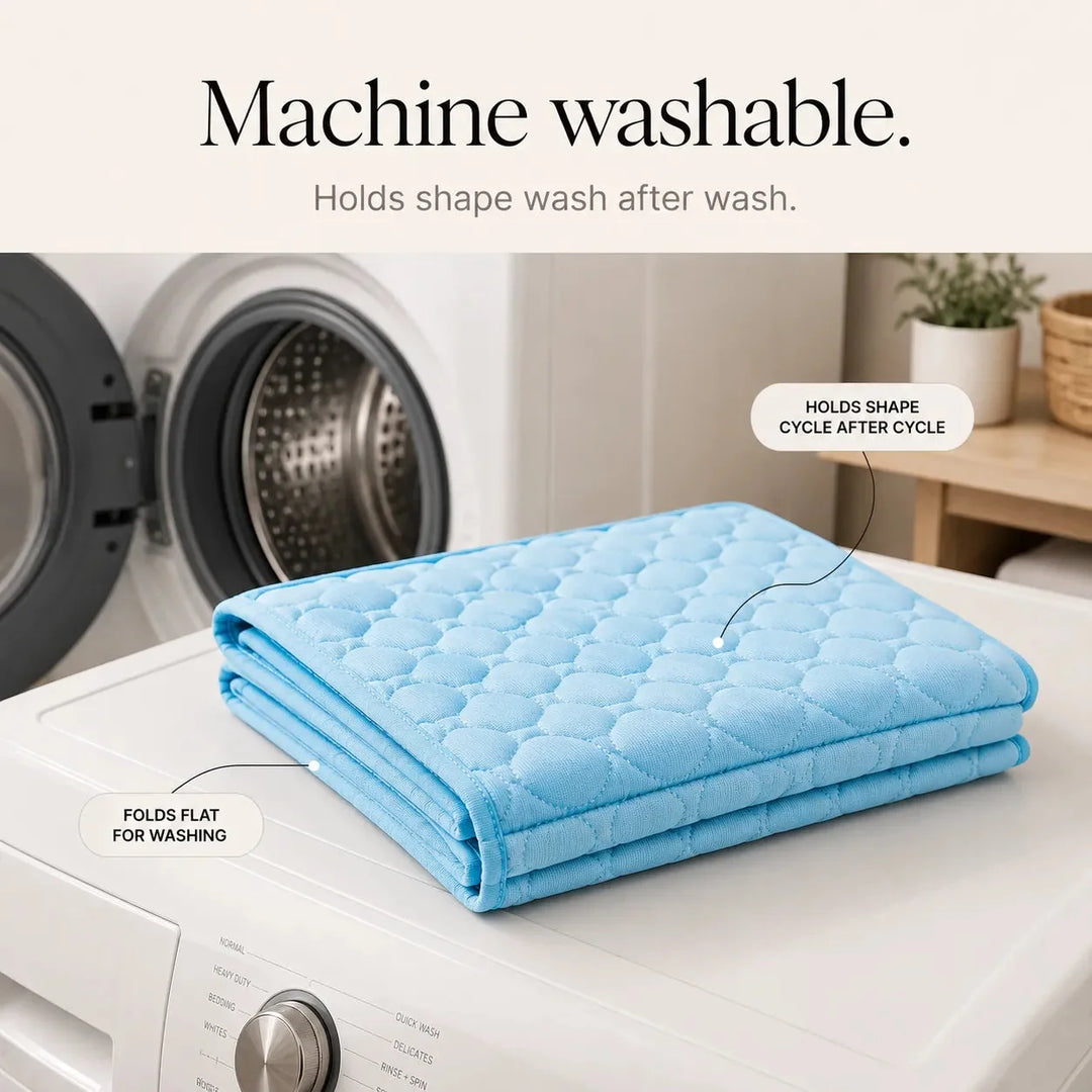 Coolabee – Cooling Mat for Dogs &amp; Cats, No-Freeze Washable Pet Pad
