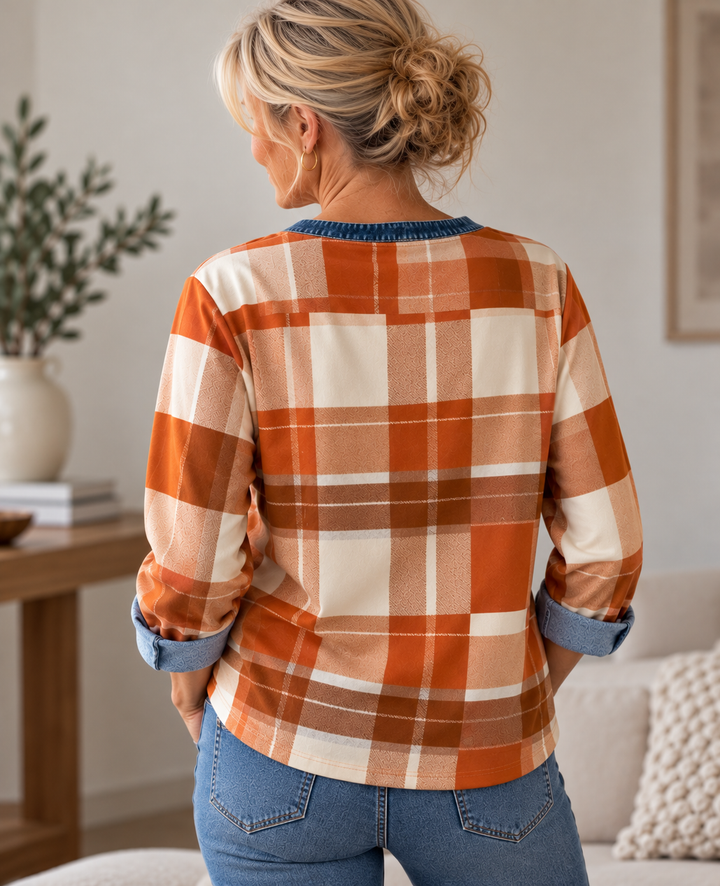 Patchwork Pullover Top