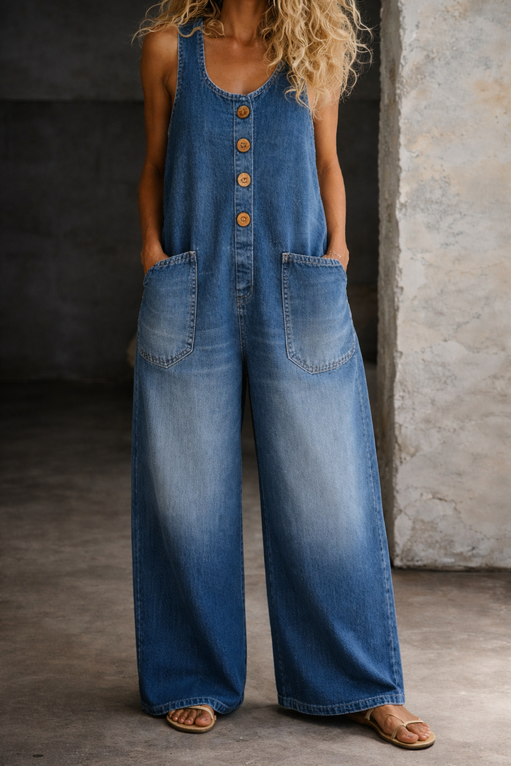 Saylor | Salopette Vintage en Coton Délavé