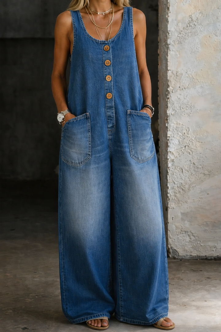 Saylor | Salopette Vintage en Coton Délavé