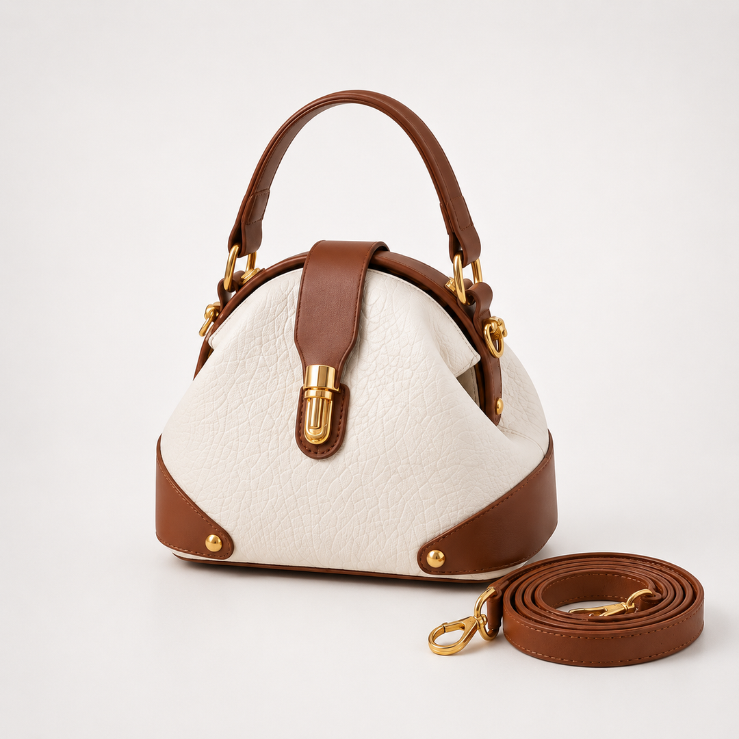 Cola – Two-Tone Leather Handbag for Day to Night