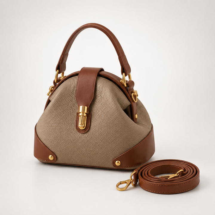Cola – Two-Tone Leather Handbag for Day to Night