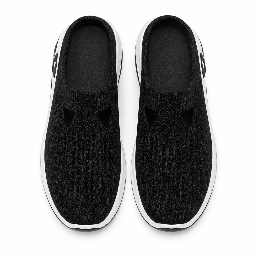 Airessa – Breathable Mesh Slip-On Mules with Cushioned Air Sole