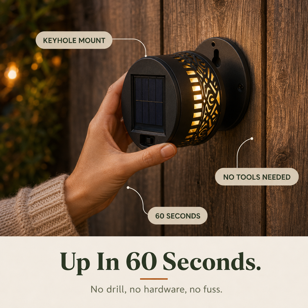 Lumara – Solar Mandala Wall Light Outdoor Garden Fence Projector