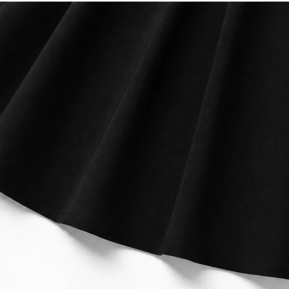 Noirella – Lace Sleeve A-Line Mini Dress for Curves