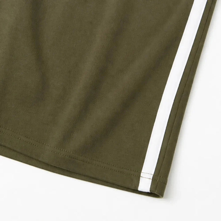 Wearbella – Drawstring Two Piece Skirt Set with Side Stripe and Pockets