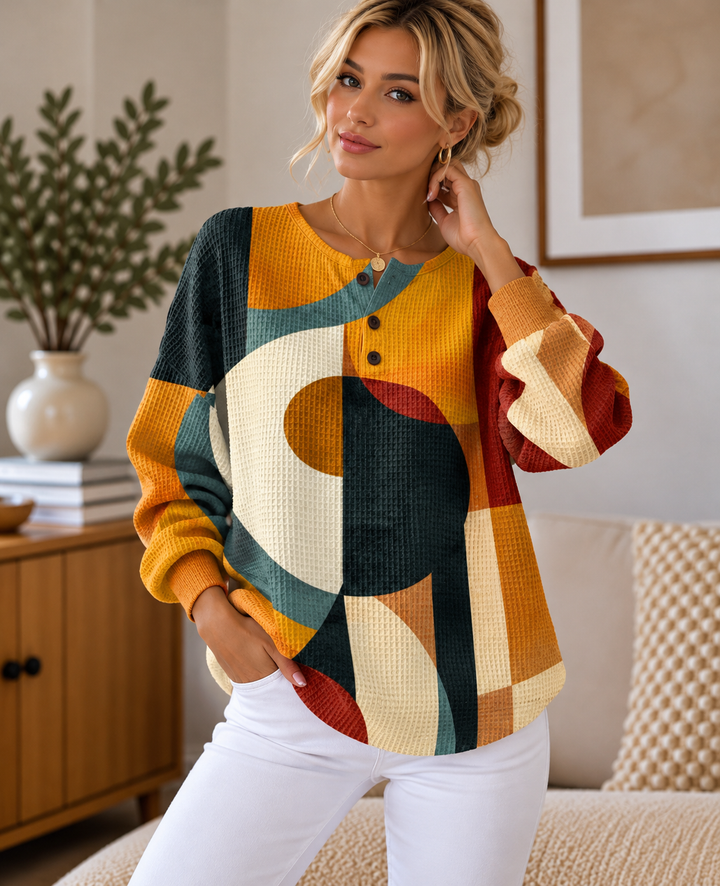 Geometric Pattern Sweatshirt