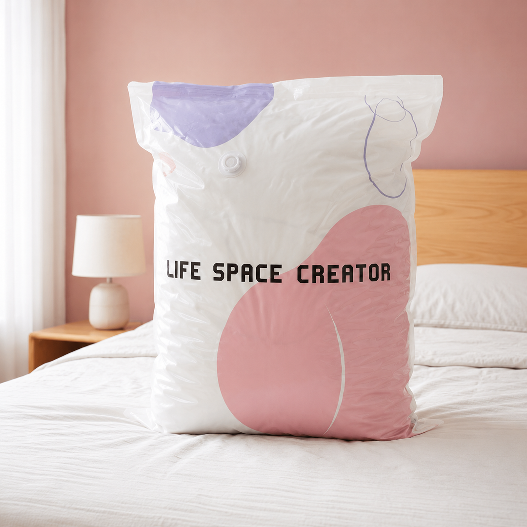 Spacenest – No-Pump 3D Vacuum Storage Bags for Closet &amp; Bedding (2-pack)