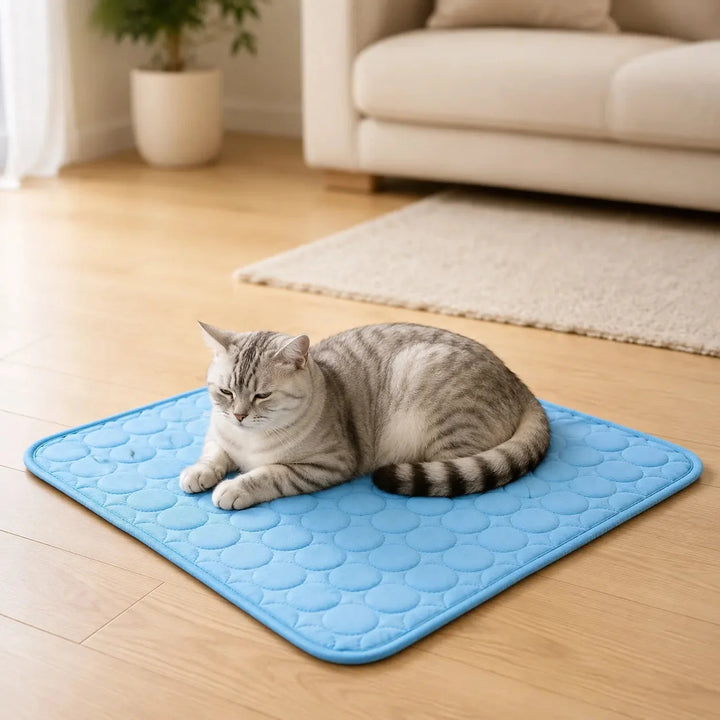 Coolabee – Cooling Mat for Dogs &amp; Cats, No-Freeze Washable Pet Pad