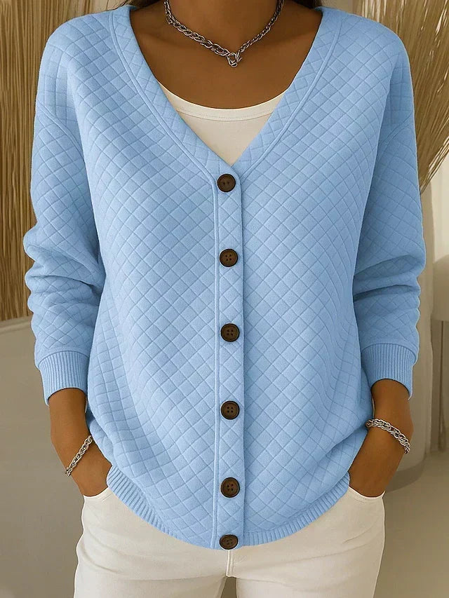 Laverne™ | Cardigan matelassé boutonné