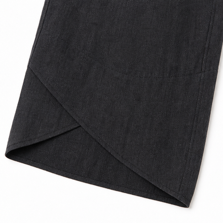 Solivia – Tulip Hem Cropped Wide Leg Pants with Pockets