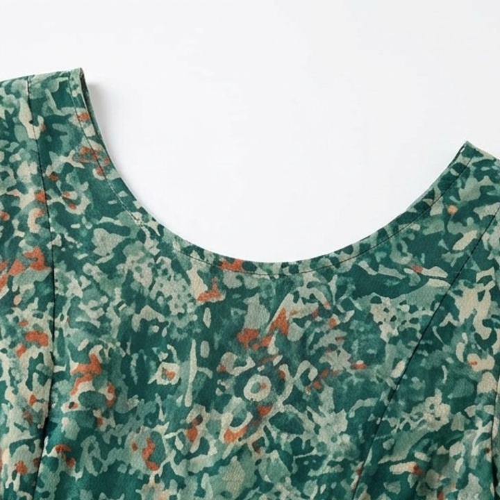 Kynara - Flutter-Sleeve Midi Dress for Easy Summer Elegance