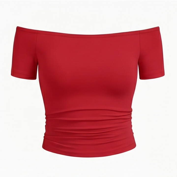 Velora Off-Shoulder Slim Fit Top