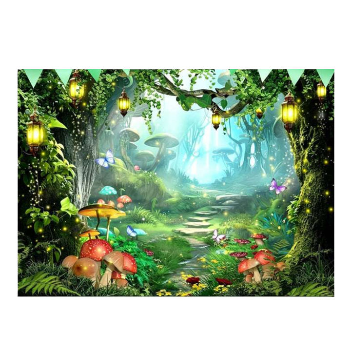 Verdara – Lush Garden Backdrop Banner