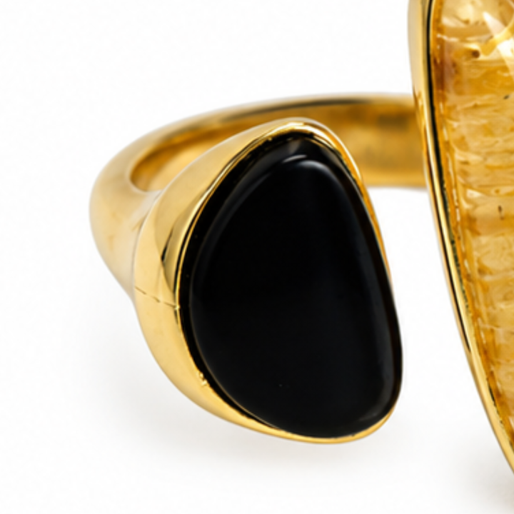 Tavialuxe – Open Band Agate Ring That Doesn&
