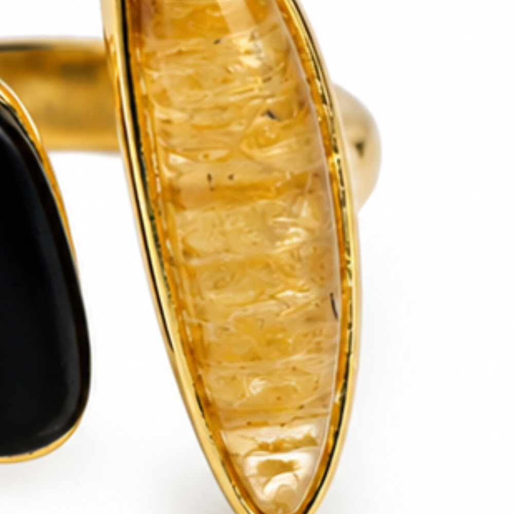 Tavialuxe – Open Band Agate Ring That Doesn&