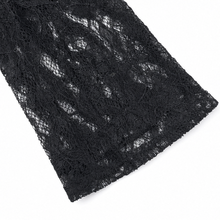 Floral Lace-look Open-Front Blazer for Women