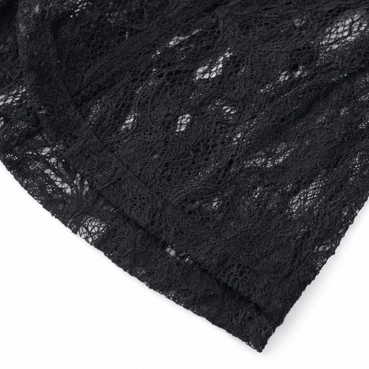 Floral Lace-look Open-Front Blazer for Women