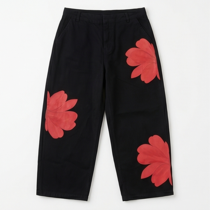 Florenza – Bold Floral Wide Leg Jeans
