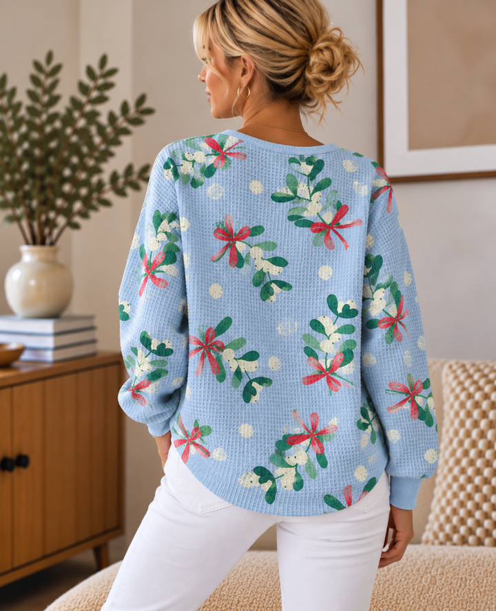 Christmas Motif Sweatshirt