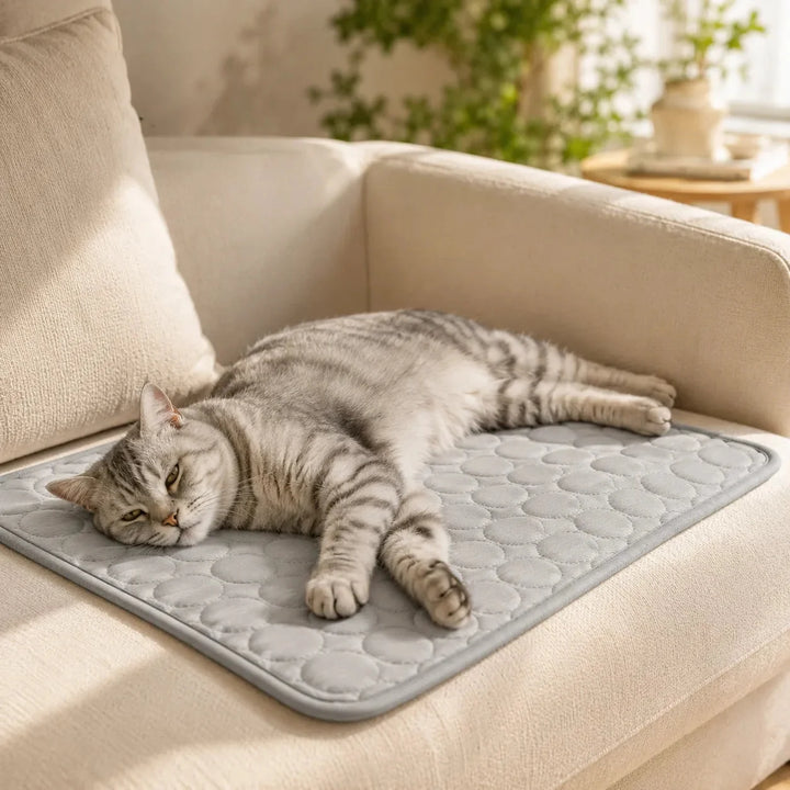 Coolabee – Cooling Mat for Dogs &amp; Cats, No-Freeze Washable Pet Pad