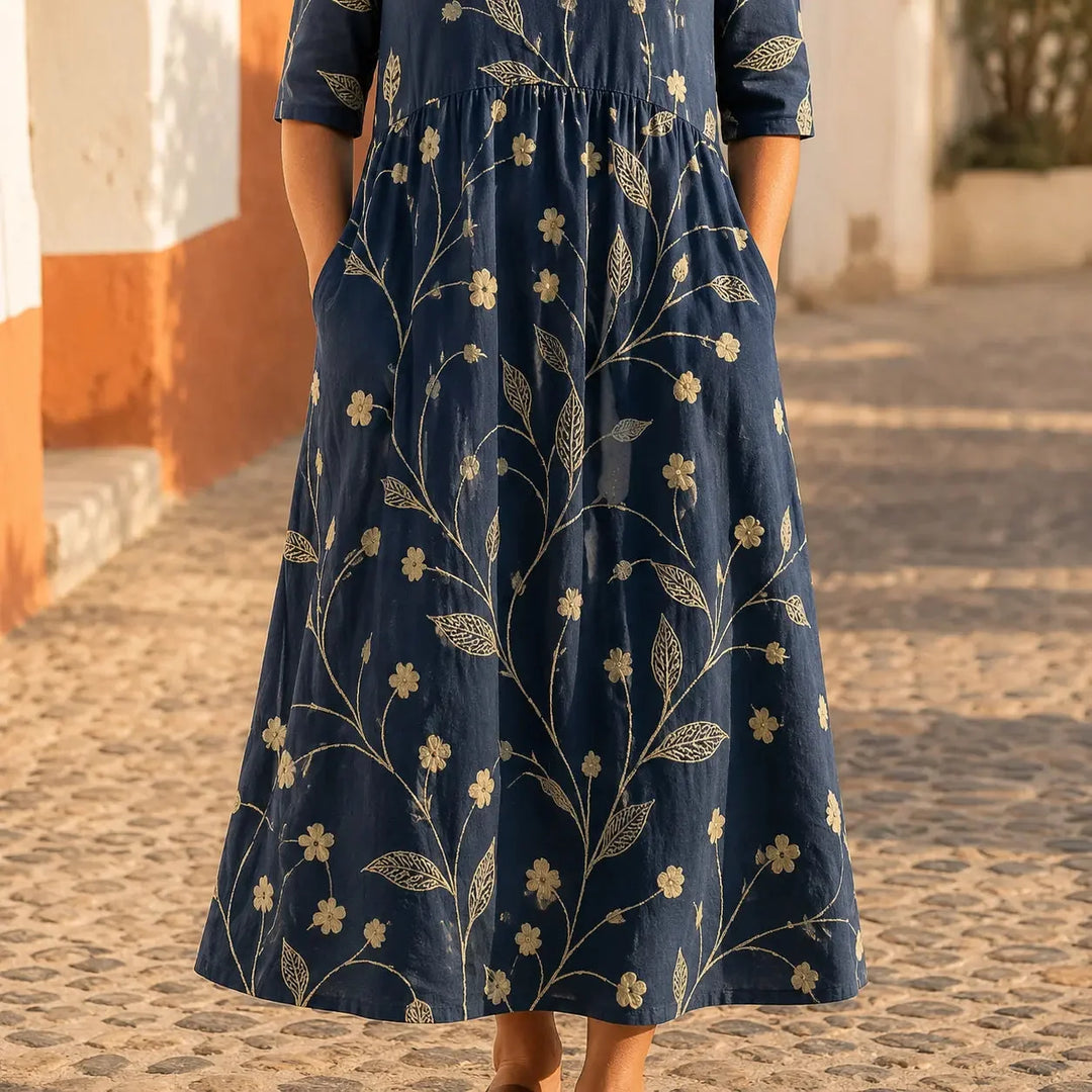 Florenza – Soft Touch Floral Maxi Dress for Women