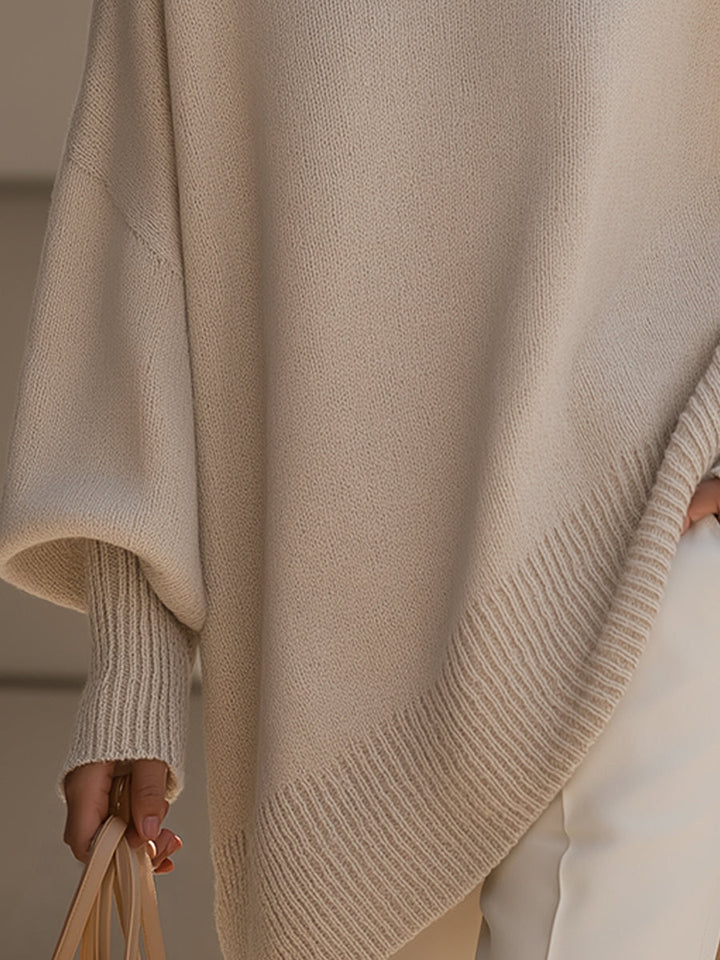 Oversized Drape Knit Sweater