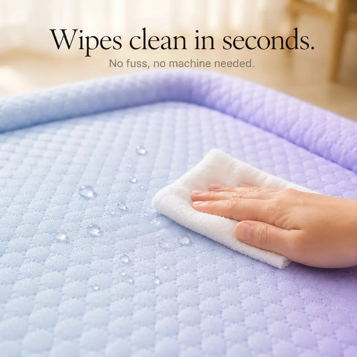Coolaby – Ice Silk-look Pet Cooling Mat for Dogs and Cats, Padded Non-Slip Summer Bed