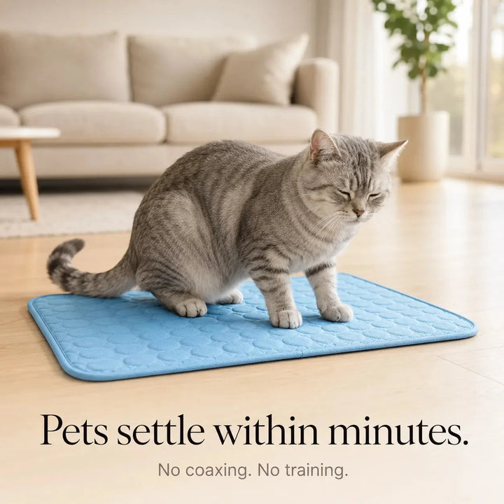 Coolabee – Cooling Mat for Dogs &amp; Cats, No-Freeze Washable Pet Pad