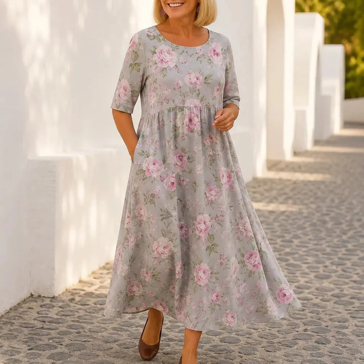 Florenza – Soft Touch Floral Maxi Dress for Women