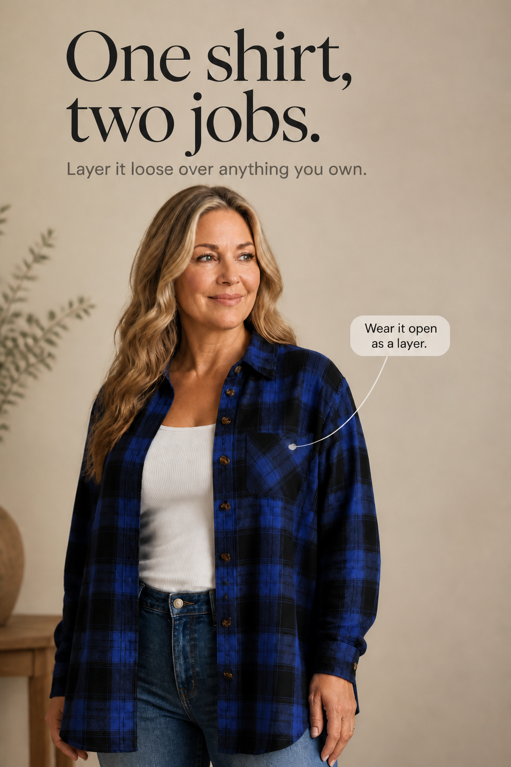 Overshirt &amp; Co – Oversized Buffalo Plaid Flannel Shacket