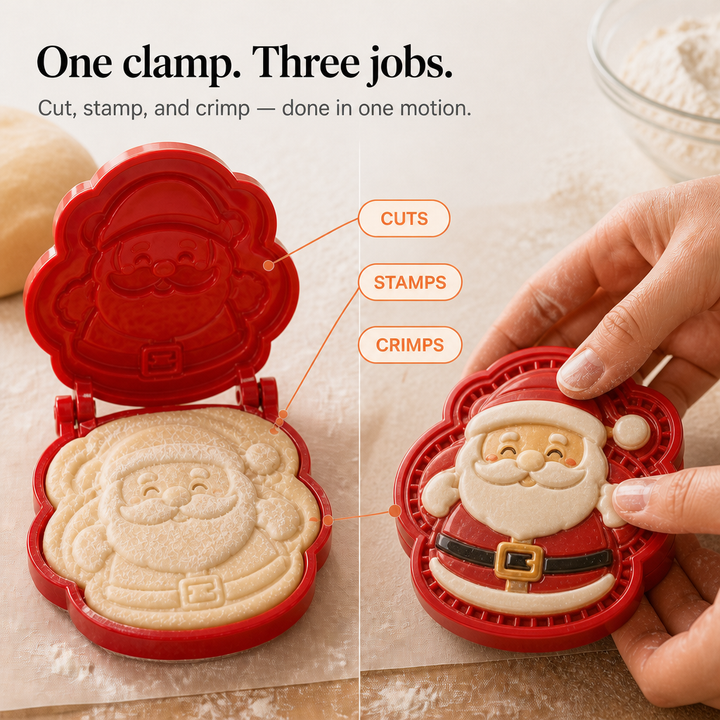 Clever &amp; Co – Santa Face Hand Pie Press